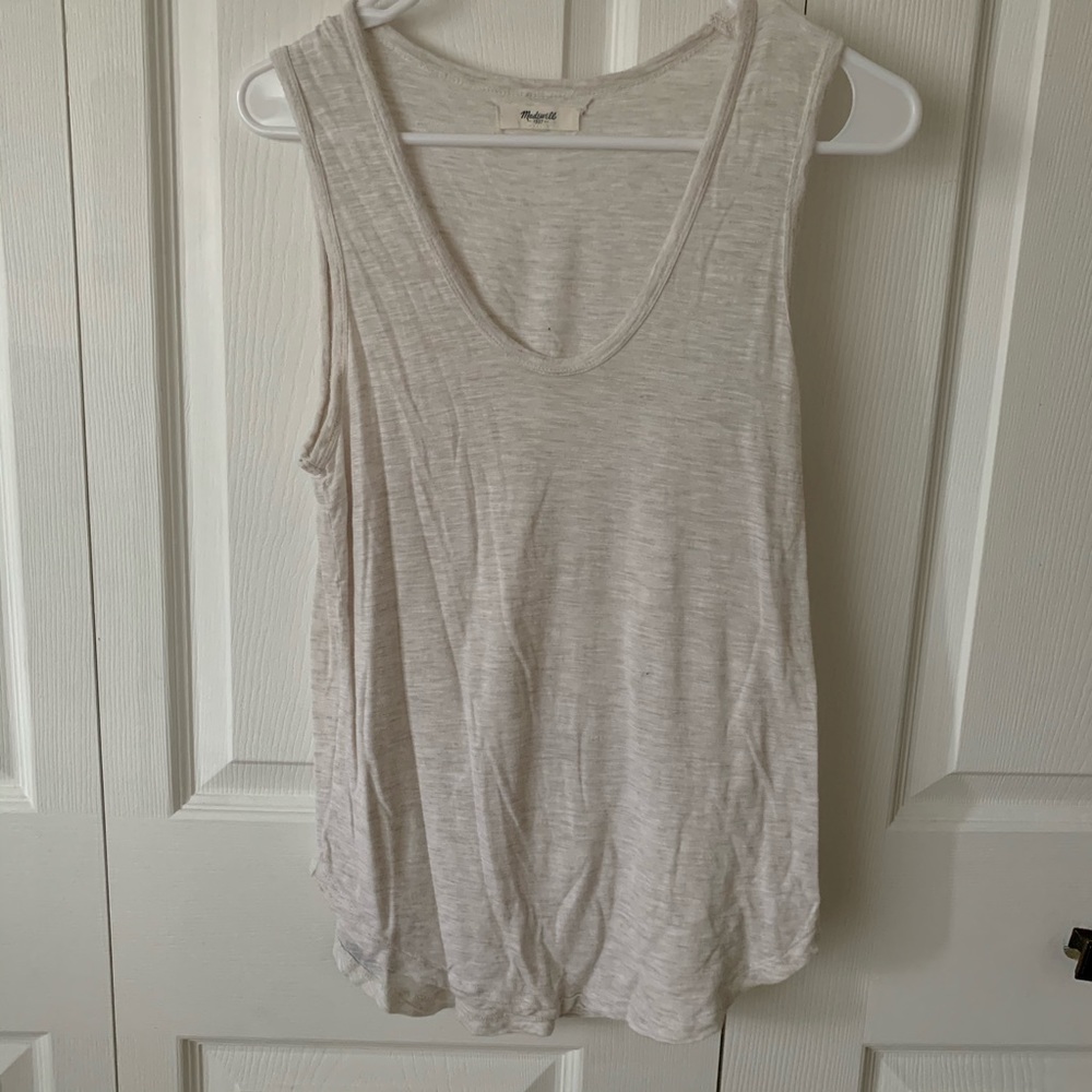 Madewell oatmeal tank